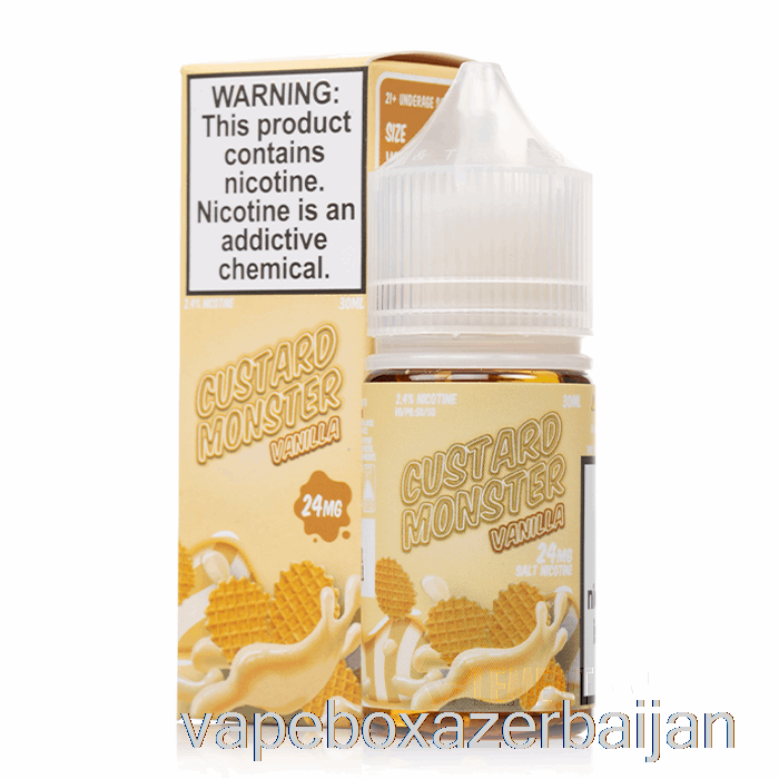 Vape Baku Vanilla - Custard Monster Salts - 30mL 48mg